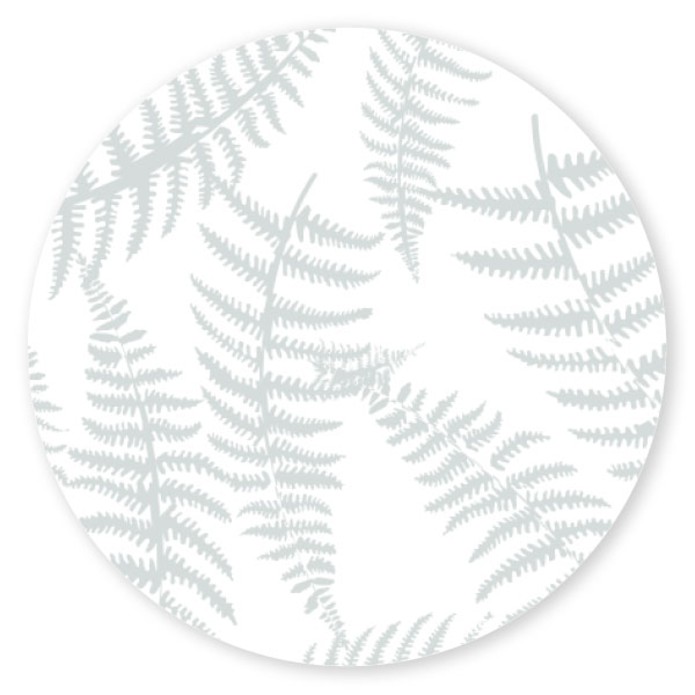 Sluitsticker blauwe varens Taber