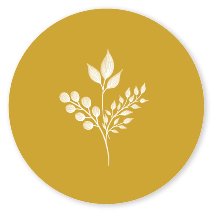 Sluitsticker botanisch Avelie