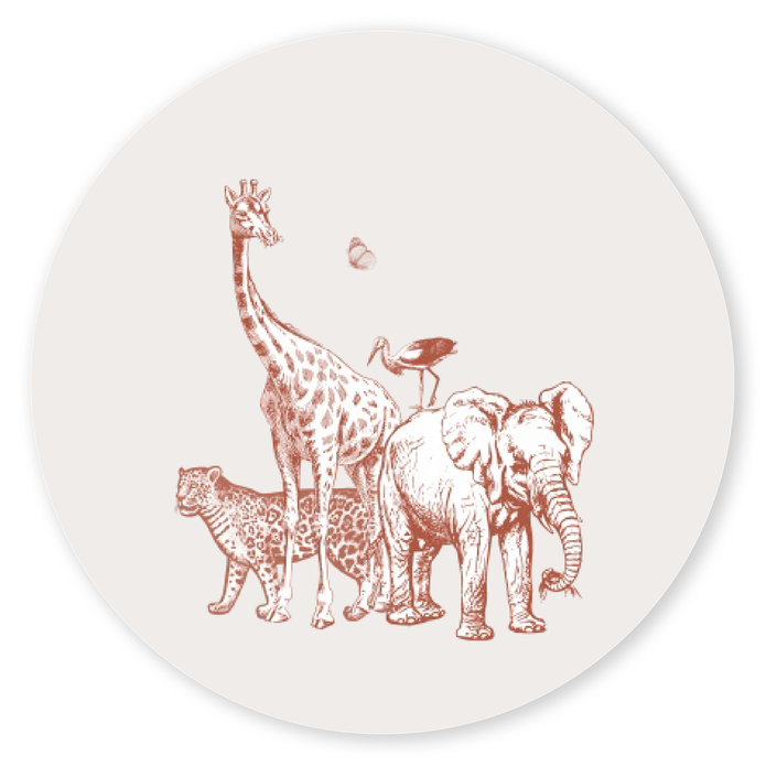 Sluitsticker jungle dieren Wytze