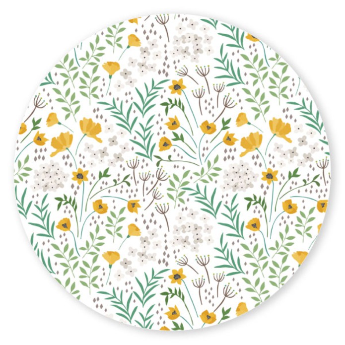 Sluitsticker lente bloemen Yfke