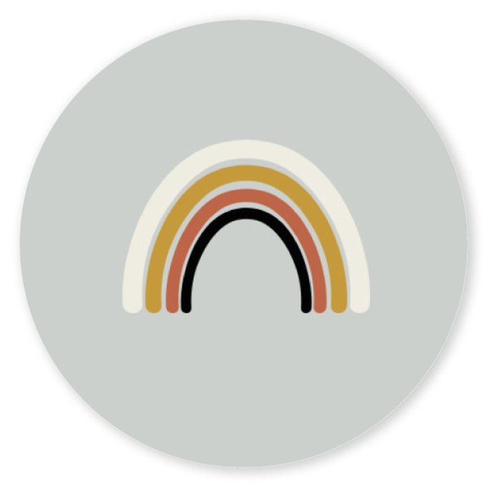 Sluitsticker regenboog Eris