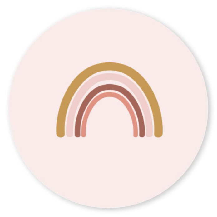 Sluitsticker regenboog Zafira