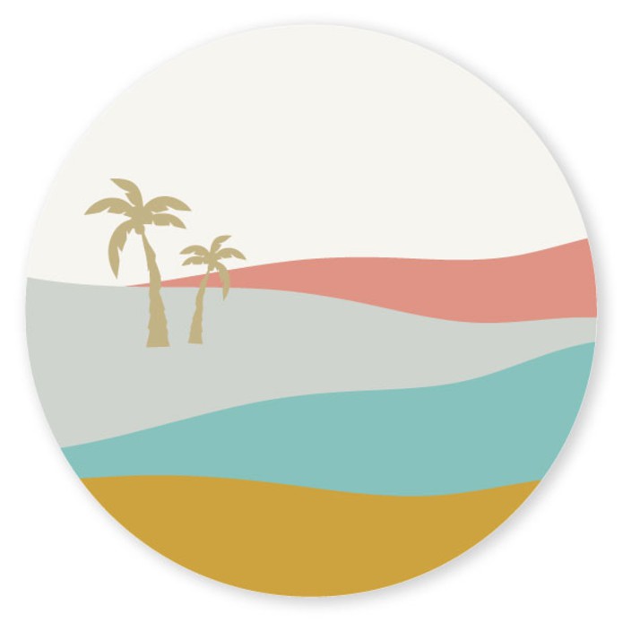 Sluitsticker modern landschap Kenni