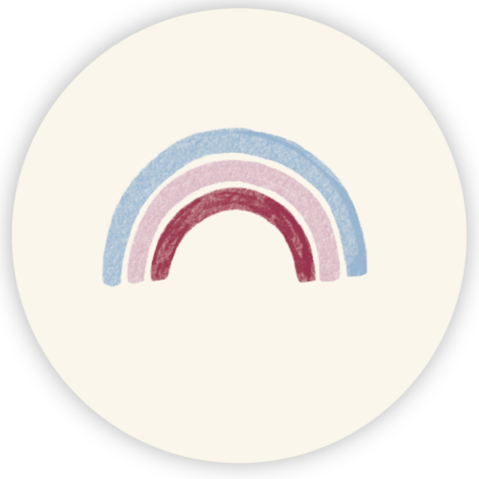 Sluitsticker regenboog