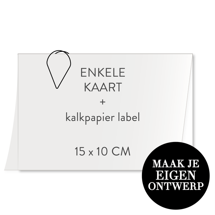 Zelf maken - kalklabel liggend rechthoek