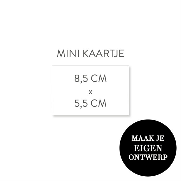 Zelf maken - 8,5 x 5,5 cm