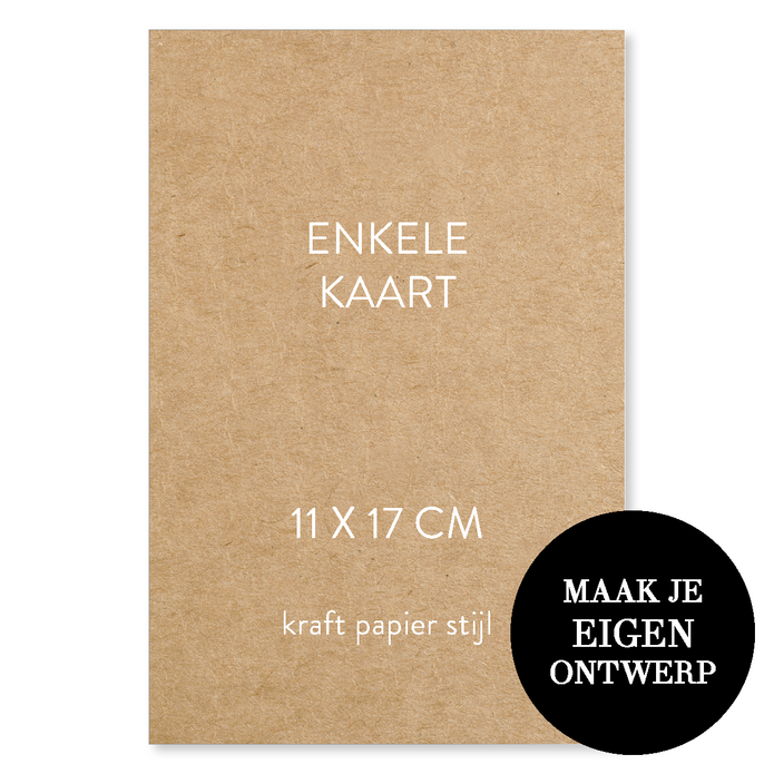 Zelf maken - 11 x 17 cm - kraftlook