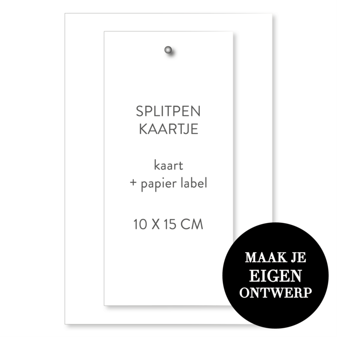 Zelf maken - 10 x 15 labels met splitpen