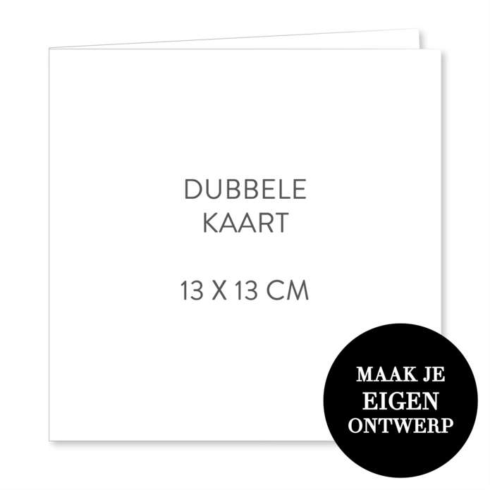 Zelf maken - 13 x 13 cm dubbel