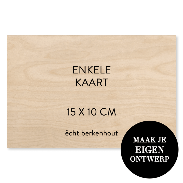 Zelf maken - 15 x 10 cm - Echt hout