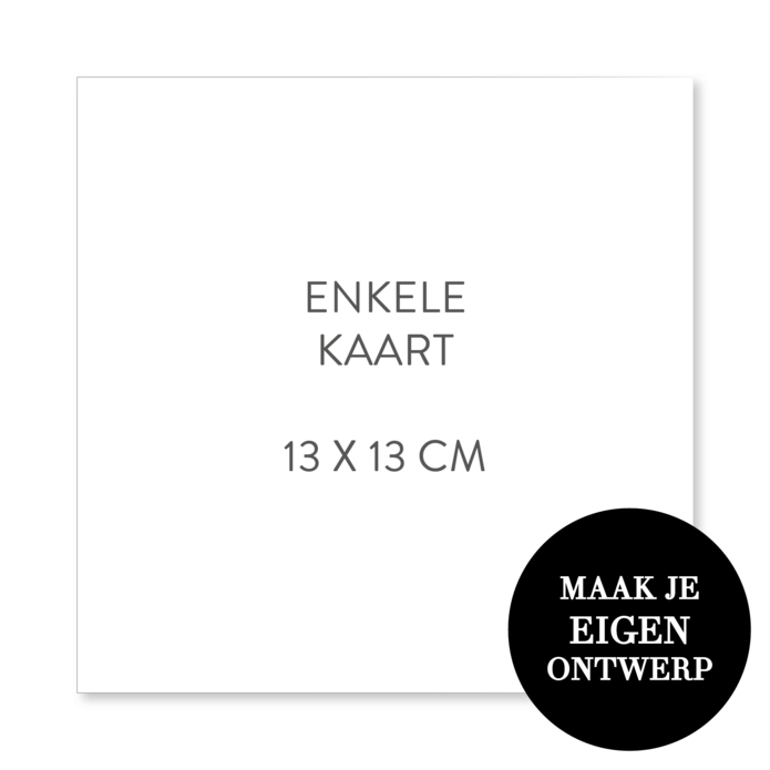 Zelf maken - 13 x 13 cm