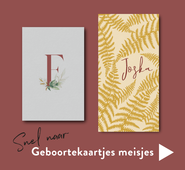 Geboortekaartjes meisjes
